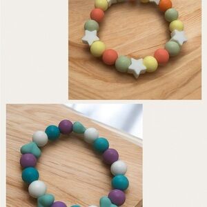 Colorful Beaded Star Bracelet Set for Kids